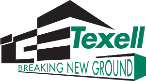 IMAGE: Icon of building with text Texell Breaking New Ground