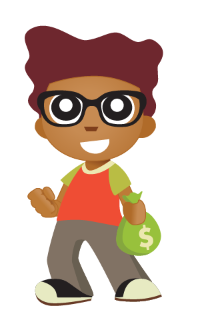 IMAGE: Dollar Squad character Earnie, who loves to work to earn money.