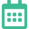 ICON: green calendar icon