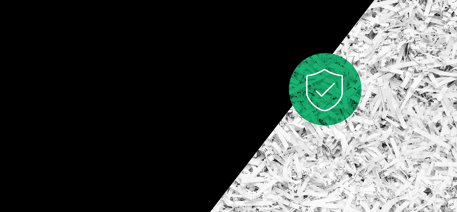 IMAGE: Shredded paper with black background