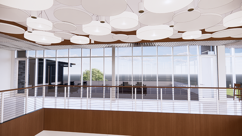 IMAGE: Architectural rendering of 2nd floor patio dining area