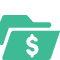 ICON: green folder with dollar sign icon