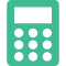 ICON: green calculator icon